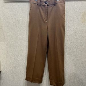 Rag & Bone camel straight leg cropped pants Size 8
